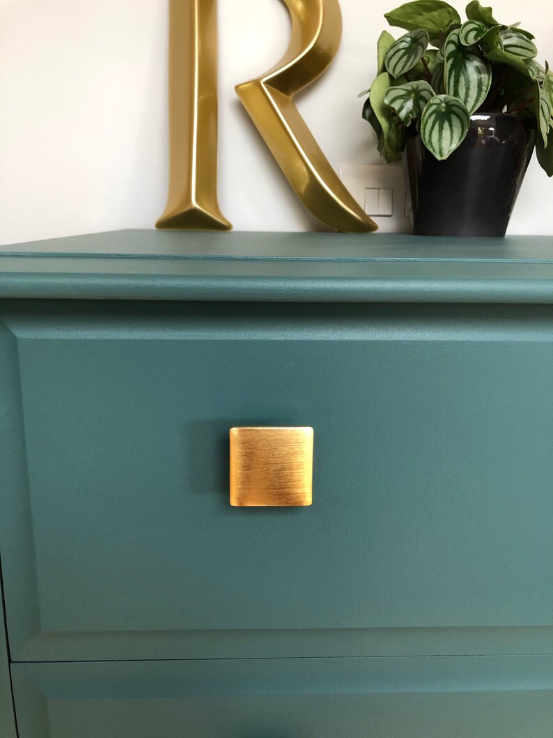Stag Tallboy Chest of Drawers in Green Etsy UK