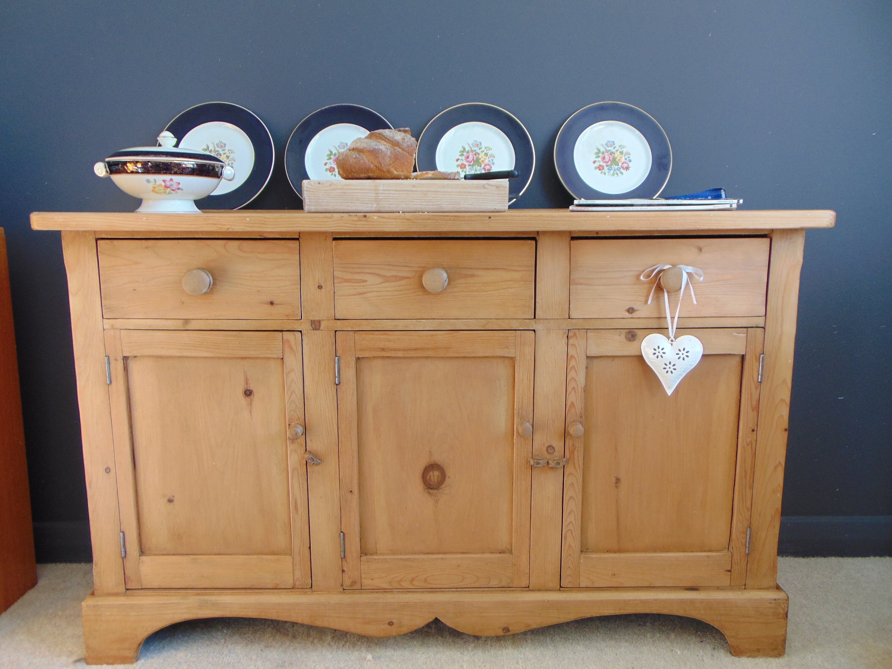 Sold Dresser Base Sideboard Old Pine Farmhouse Country