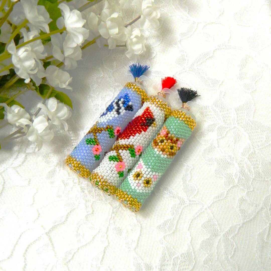 NEEDLE CASE PATTERNS for Cardinal, Blue Jay and Cats Plastic Needle