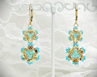 Beginner Tutorial SuperDuo/MiniDuo DIY Earrings (DIGITAL DOWNLOAD)