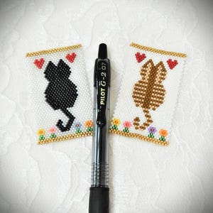 Peyote Katze Stift Wrap TUTORIAL MUSTER