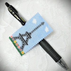 Beaded Peyote Stitch Eiffel TowerPattern DIY Wrap Tutorial - DIGITAL DOWNLOAD