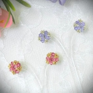 Beaded Crystal Post Earrings TUTORIAL/PATTERN