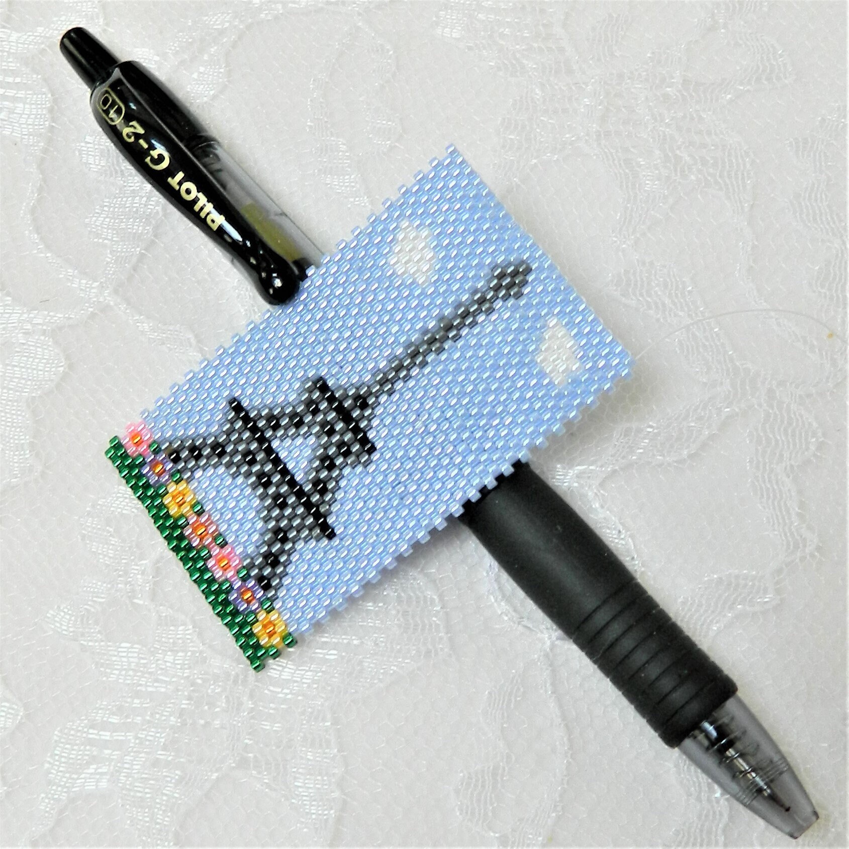 PATTERN for Eiffel Tower Beaded Pen Wrap Etsy