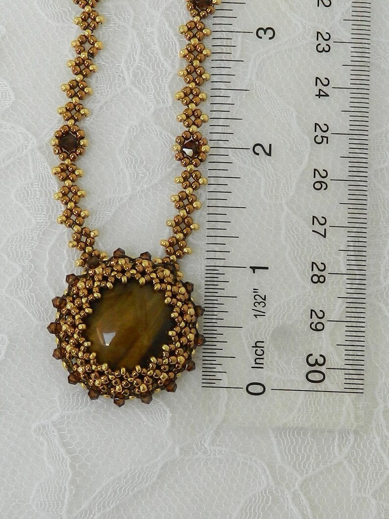 NECKLACE TUTORIAL Round, Oval, and Teardrop Cabochon Bezel Pendant Necklace image 7