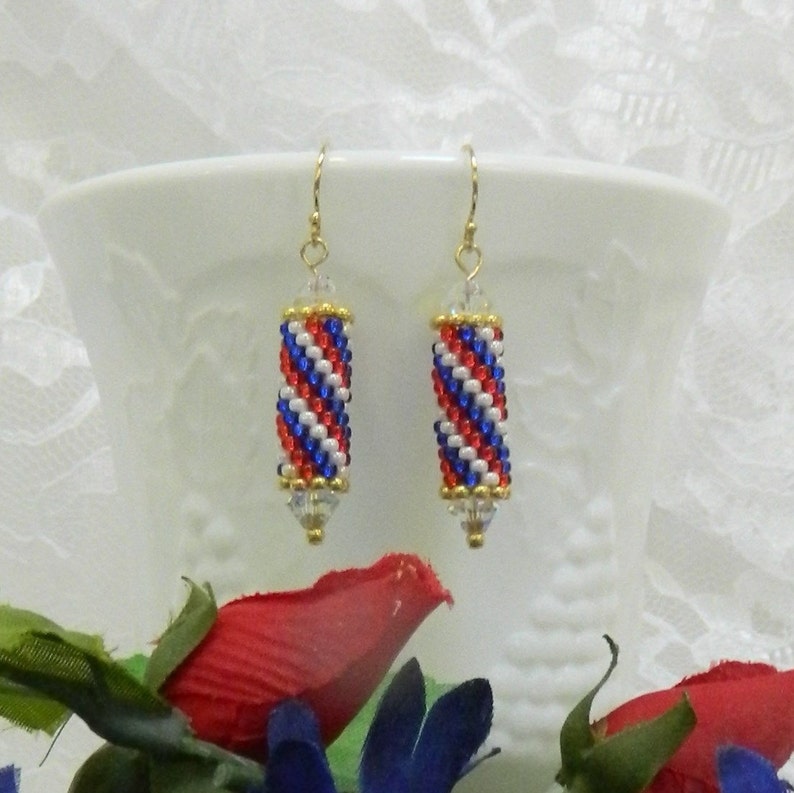 Download BEADING TUTORIAL Peyote Tube Earring Patterns | Etsy