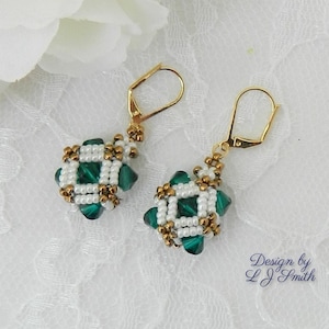 EARRING TUTORIAL - Beaded Crystal Windows Earrings