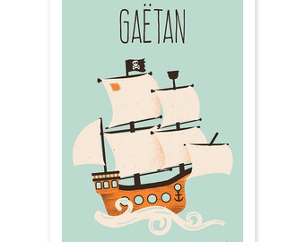 Bateau De Pirate Etsy