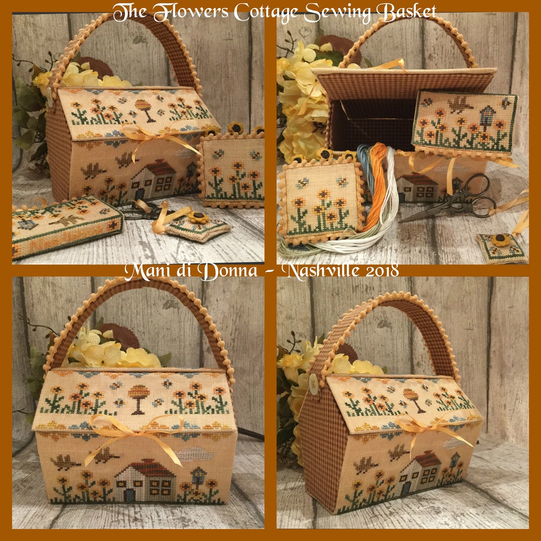 Flowers Cottage Sewing Box - Etsy