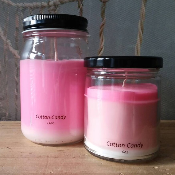 Fragancia COTTON CANDY luxury hand-poured natural soy wax candle