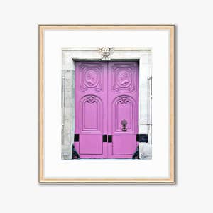 Paris Fotografie -- Rosa Türen -- Reisefotografie -- 8 x 10 Zoll Druck