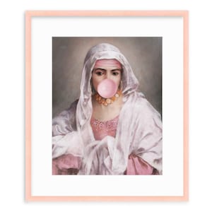 Lady Tulip -- Altered Art Print -- Vintage Portrait -- Digital Download