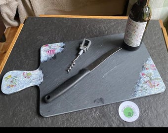 Slate decoupage Cheese/chopping board