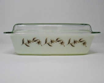 Rare JAJ Pyrex Silver Birch Lidded Spacesaver Vintage 1970's