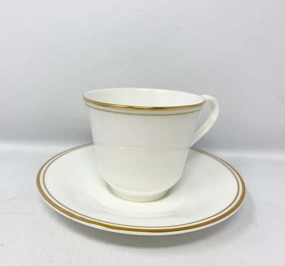 Royal Doulton “ Gold Concord “ Tea Cup Saucer & Plate Trio 