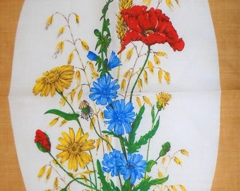 Vintage Irischen Leinen Save The Kinder Geschirrtuch Wandbehang Blumenschmuck