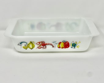 JAJ Pyrex Lobster Deep Dish Spacesaver