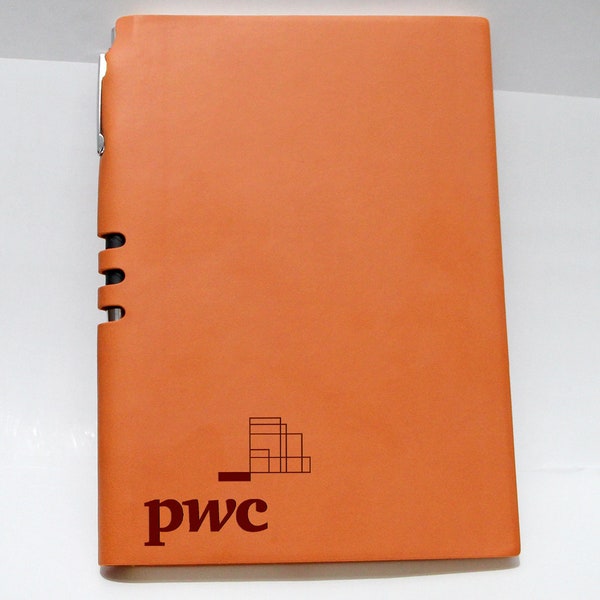 Your company logo journal with pen