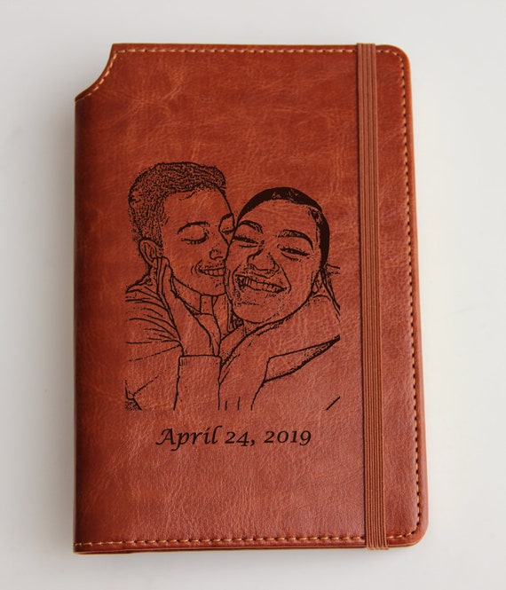 Couple Portrait Best Gift for Your Friendsmom Dad: Leather 