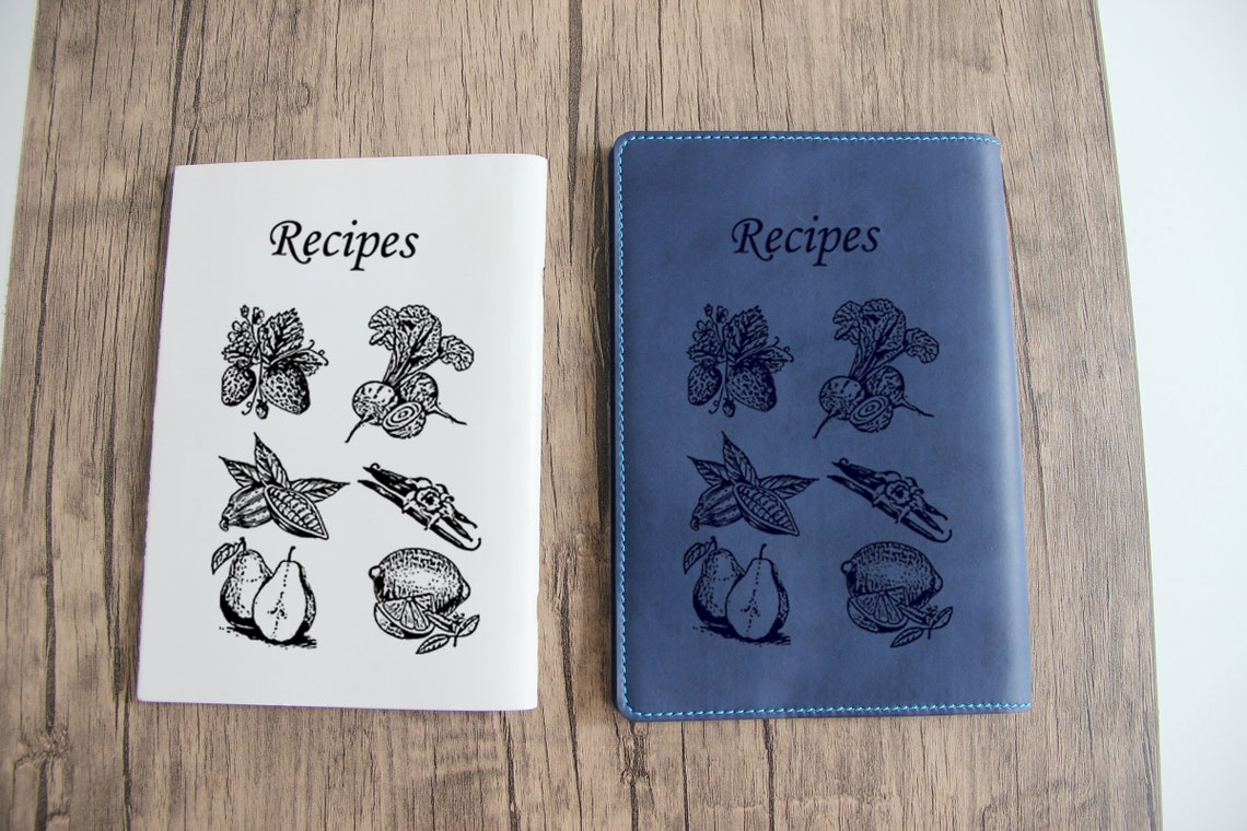 Recipe Book From Your Custom Illustration Journal Cover With | Etsy