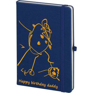 Boceto infantil personalizado Diario del boceto de su hijo en la portada del cuaderno. Muy bonito regalo para mamás y papás.