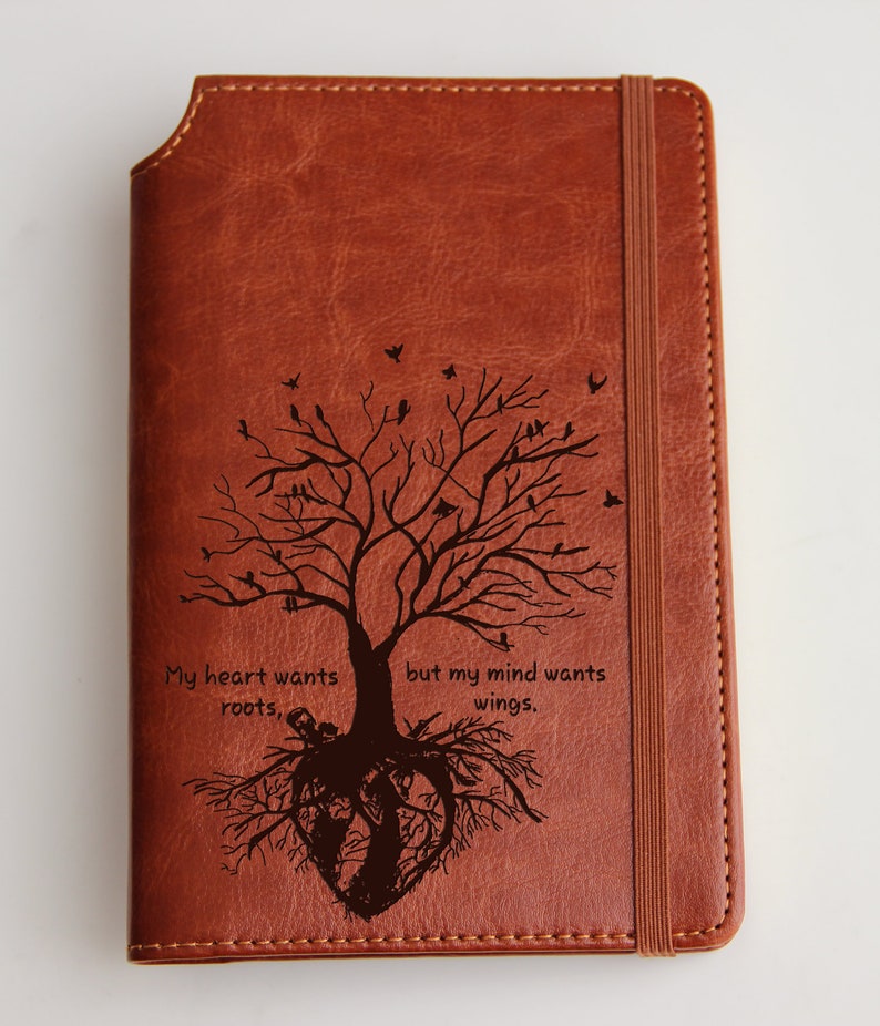 Custom Olive Tree Journal Laser Engraved Journal Fully Etsy