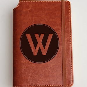 Personalized Leather Journal  of your logo leather bound sketchbook elastic strip with the same color, notebook, diary,