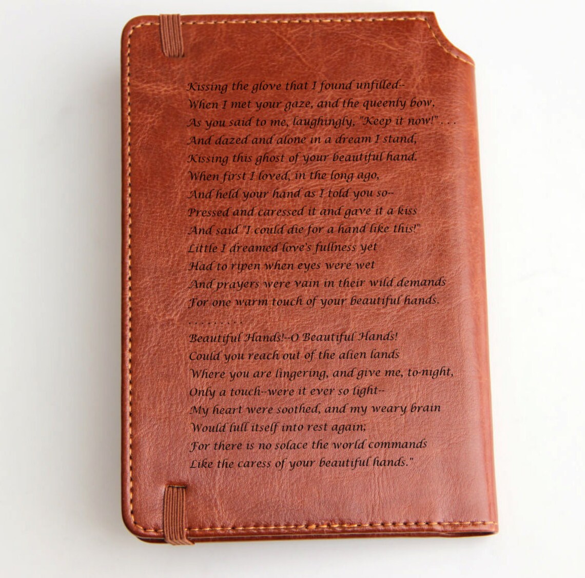 Custom Designed Long Poem Engraved on Journal Laser Engraved Etsy