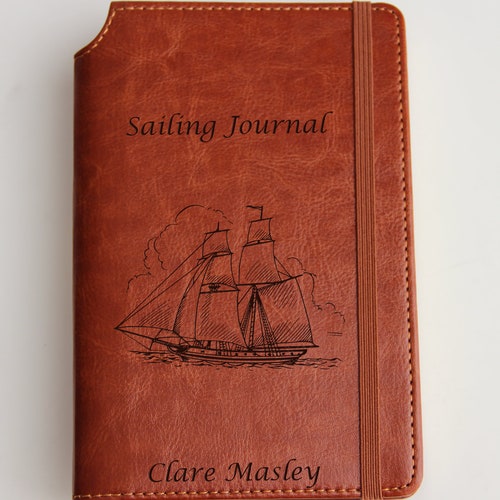 Music Notes Journal With Custom Quote or Custom Text Leather Etsy