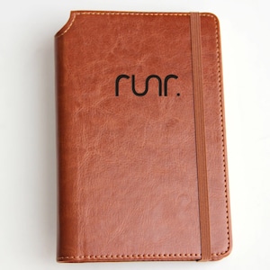 Personalized engraved company runr logo leather bound, elastic strip with the same color sports, running, athletic