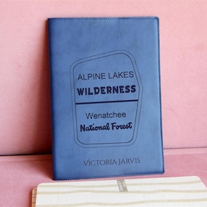Custom refillable   journal cover from your photo , your  custom logo journal cover, laser engraved vegan leather cover refillable journal