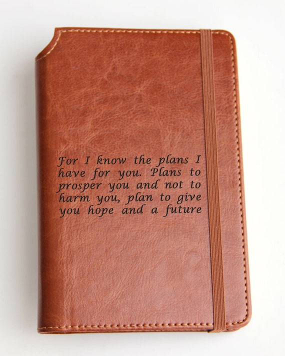 Custom Text Journal Laser Engraved Journal Fully Personalized Etsy