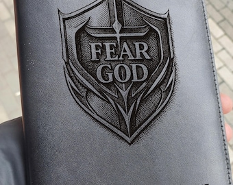 Custom Laser Engraved Leather Journal Cover, Anniversary Gift