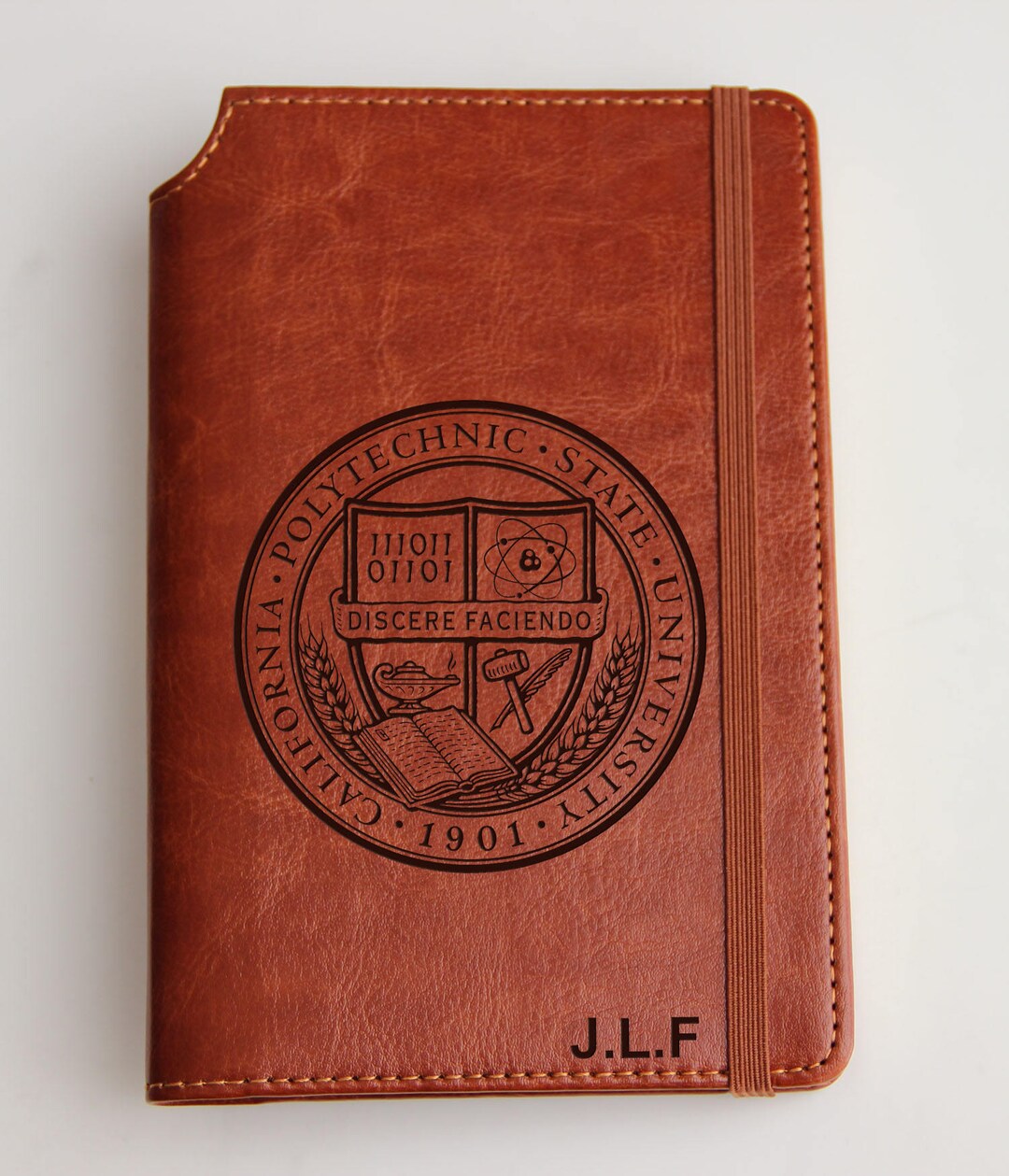 Cal Poly Leather Journal, University Logo, Personalized Gift - Etsy