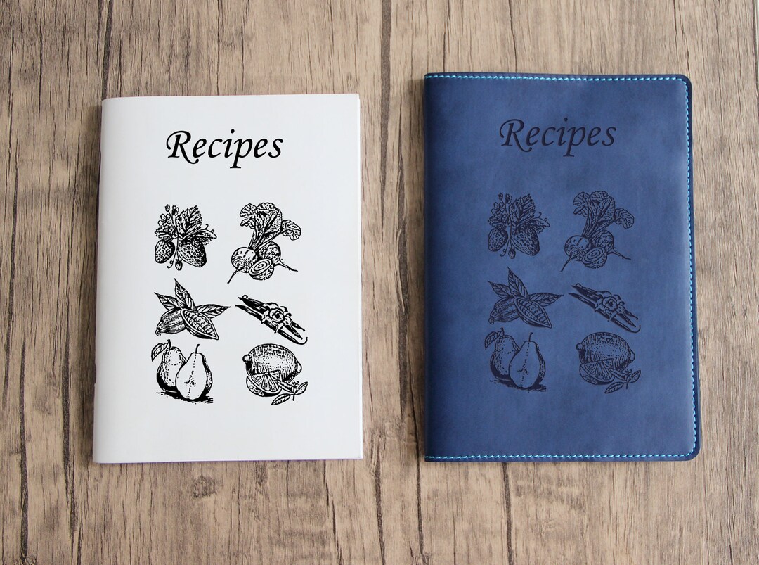 Recipe Book From Your Custom Illustration Journal Cover With Refill, - Etsy