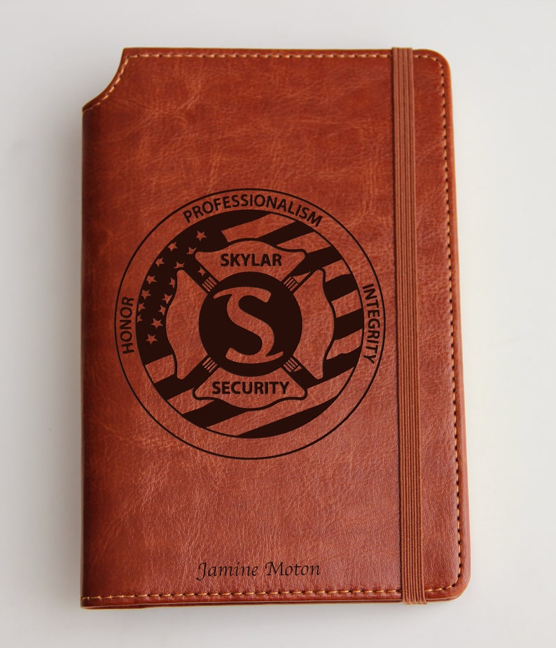 Custom Logo Journal laser engraved Journal Fully Etsy