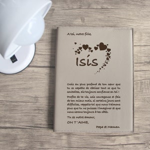 Tu mensaje o carta en cualquier idioma desde tu portada de diario con ilustración y texto personalizado con recambio
