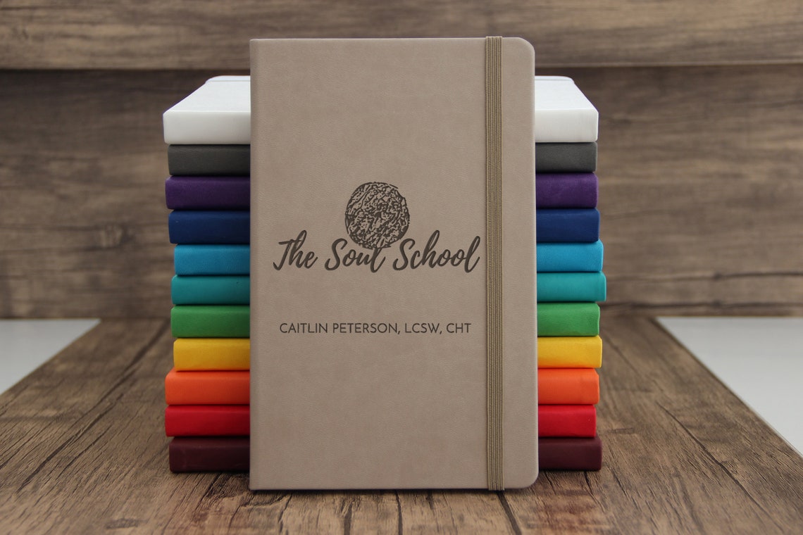 Custom Logo Journal Laser Engraved Journal Fully Personalized Etsy