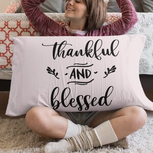 Thankful svg, Thankful And Blessed svg, dxf, eps, png instant download, Thanksgiving svg, Fall SVG, Thanksgiving Quote svg, Autumn Quote svg