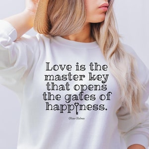 Love is the Master Key Cut, Cutting File voor Cricut & Silhouette machines Valentine SVG Wedding Quote SVG Valentine Shirt