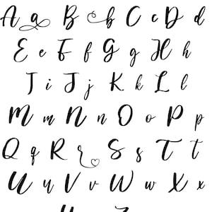 Svg-lettertype downloaden, lettertypen digitaal | Swirly lettertype, SVG lettertype, Cricut, silhouet lettertype, clipart lettertype, bruiloft lettertype, kalligrafie lettertype