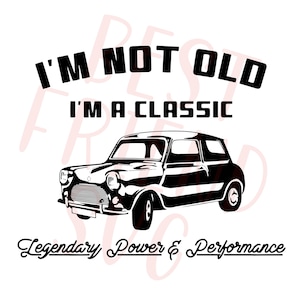 Vatertag Geschenk svg, Papa svg, Väter Geschenk svg, Oldtimer svg, Schnittdateien für cricut. Ich bin nicht alt Ich bin ein klassisches svg png dxf Shirt Dateien
