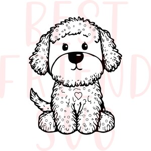 Cute dog SVG, Cute Puppy Svg, Png, eps, dxf, silhouette, Cute Dog Clipart, Cute Dog Puppy Svg Files For Cricut,