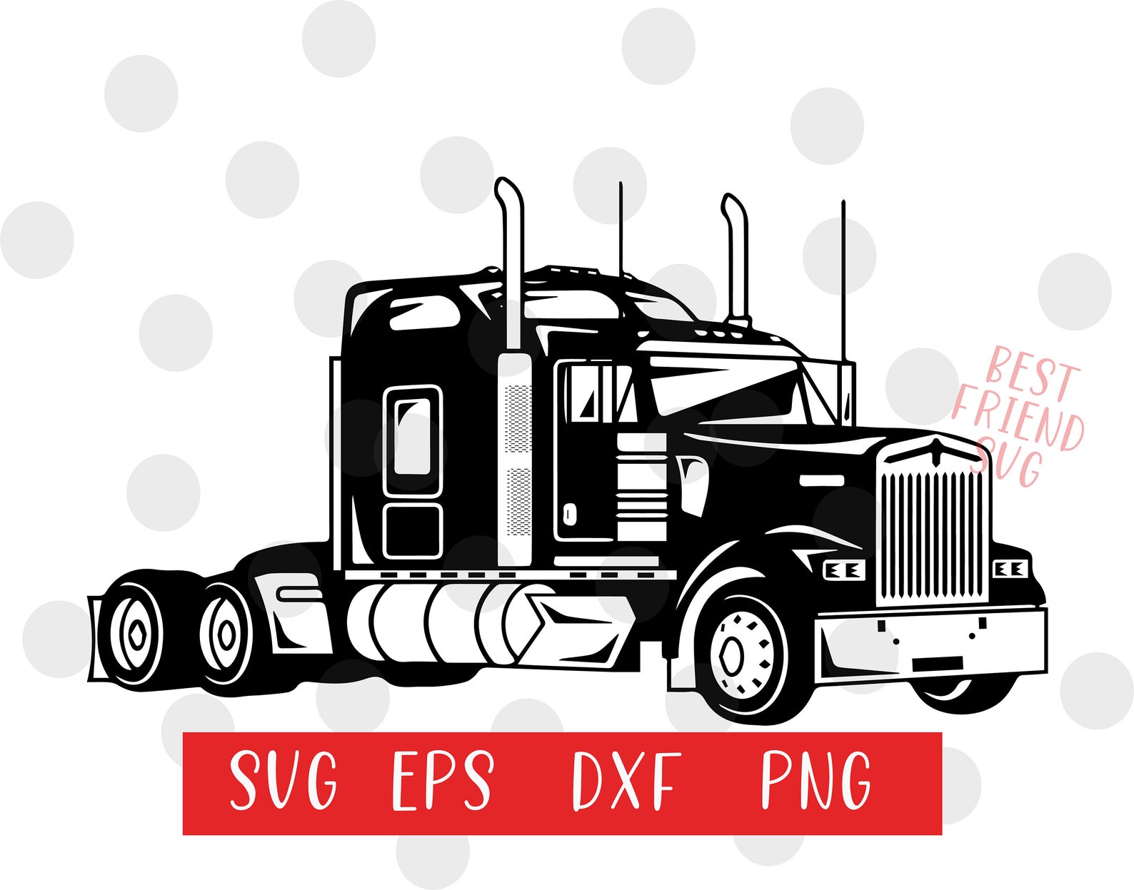 Truck Clipart Truck Driver SVG Truck SVG Trucking Svg 18 | Etsy