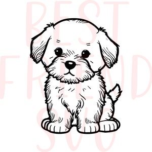 Cute dog SVG, Cute Puppy Svg, Png, eps, dxf, silhouette, Cute Dog Clipart, Cute Dog Puppy Svg Files For Cricut,