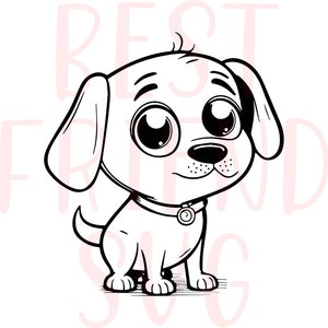 Cute dog SVG, Cute Puppy Svg, Png, eps, dxf, silhouette, Cute Dog Clipart, Cute Dog Puppy Svg Files For Cricut,