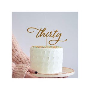 Thirty Cake Topper svg, Cake Topper svg, Birthday Cake Topper SVG, Birthday svg, dxf, png instant download, Thirty svg, 30th Birthday svg