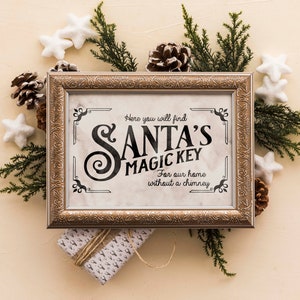 Magic Key SVG - Santa svg - Christmas svg - Santa Magic Key - magic key sign svg - Santas Key Sign svg - Commercial Use svg, dxf, png, eps