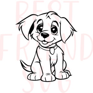 Cute dog SVG, Cute Puppy Svg, Png, eps, dxf, silhouette, Cute Dog Clipart, Cute Dog Puppy Svg Files For Cricut,