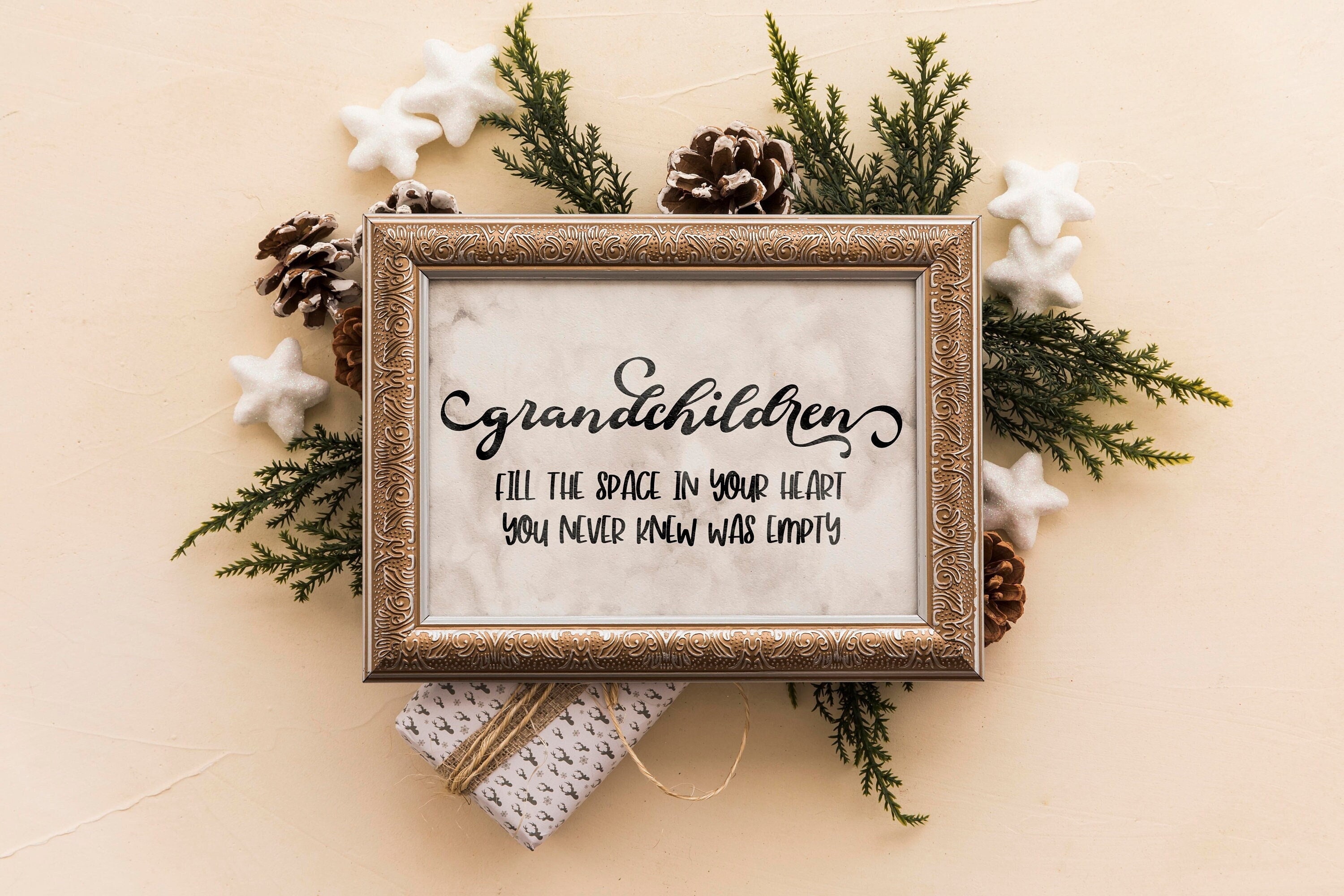 Grandchildren Fill The Space In Your Heart You Never Knew Was Empty SVG, Grandkids SVG, eps, dxf, png instant download, grandkids quote svg